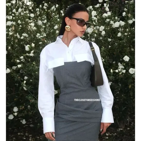 ZARA BLOGGER FAVE!!! Draped Short Dress NWT - Picture 1 of 16